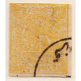 1876 4 Kran Yellow Signed By Mr. Sadri