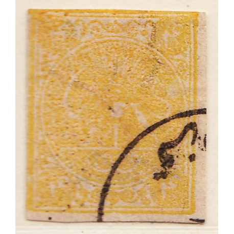 1876 4 Kran Yellow Signed By Mr. Sadri