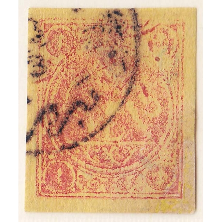 1876 4 Kran Yellow Signed By Mr. Sadri