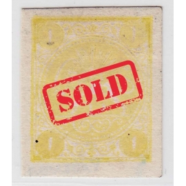 1876 1 Kran Carmine Type D Mini Certificate By Mr. Sadri