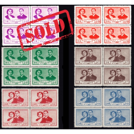 1951 Royal Wedding Issue Block of Four