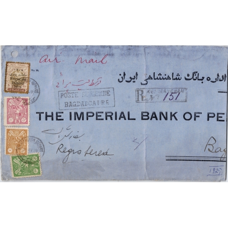1929 Registered Airmail from Khoramchahr to Baghdad