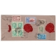 1939 Sealed Consolar Registered Airmail Tehran to India