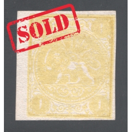 1876 4 Kran Yellow Signed By Mr. Sadri