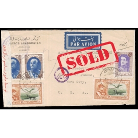 Censored Airmail from Tehran to New york