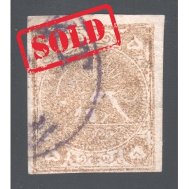 1876 4 Kran Yellow Signed By Mr. Sadri