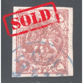 1876 4 Kran Yellow Signed By Mr. Sadri