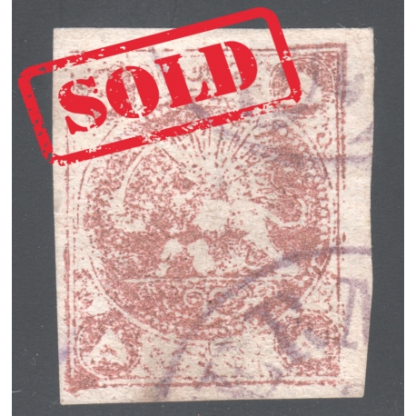 1876 4 Kran Yellow Signed By Mr. Sadri