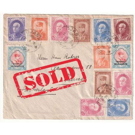 1938 Registered Airmail from Ahvaz to Germany