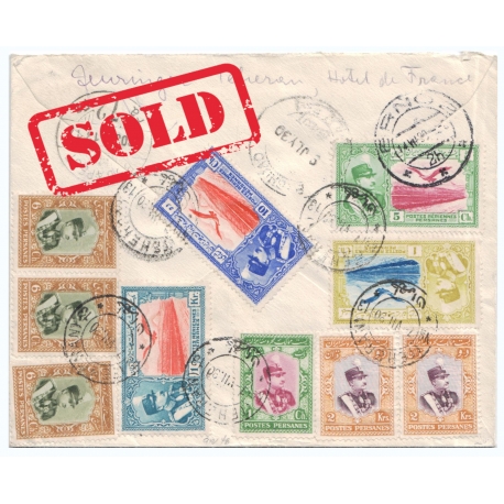 1930 Airmail from Tehran to Bern 