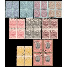 سری محمدعلی شاه قاجار تمام رخ بلوک ۴ تایی