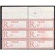 Mint Registration Lable Block of 6 Certificate IPSC