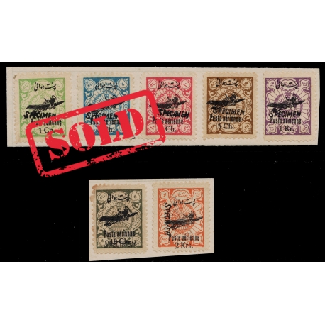 1928 Airmail Issue with Portuguese Specimen Handstamp 
