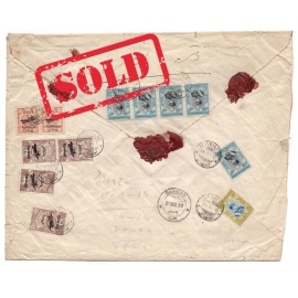 Large Registered AIrmail from Isfahan to Paris