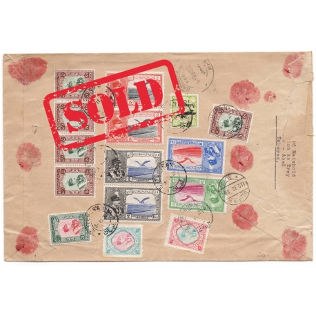 1932 Registered Airmail from Tehran to Germany