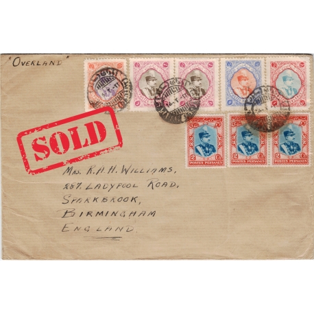 1932 Overland mail from Abadan to England