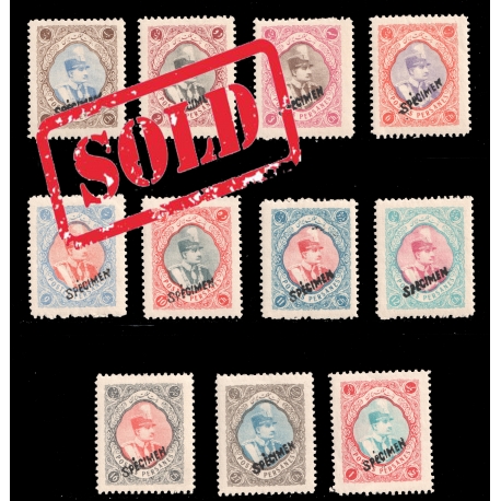 1931-32 - Lithographed Issue Madjlessi Specimen