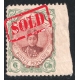 1911 Ahmad Shah Issue 6ch Imperforated on Right