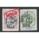 1914 Revalued Provisional Issue 1ch and 3ch