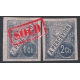 1899 Unissued Postage Due 1ch and 2ch Iperforated 