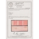  4 Chahi red-orange strip of three ADC Certificate by IPSC