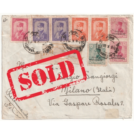 Registered Mail to Milano with Concordia Lable