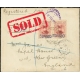 2 x 12Ch. on 10Krs. registered cover to England 