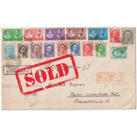 Spetacular Registered Mail from Tabriz to Berlin