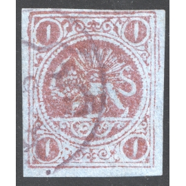 یک تومان برنز روي کاغذ آبی Type D