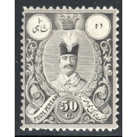 1881 Ten Shahis Black Dual Currency Issues