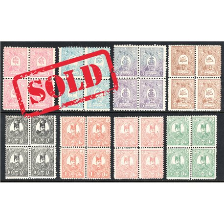 1889 France Typographed Issue Block of 4