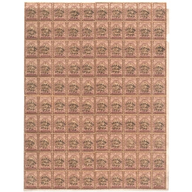 1918 5Kran Revalued 10 Kr Full Sheet RARE