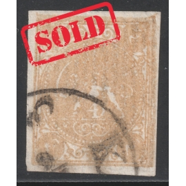 1876 -Four Krans Yellow Laid Paper Veriety