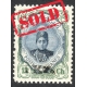 1922 1kr Black on 12ch Benaders issue IPSC Certificate