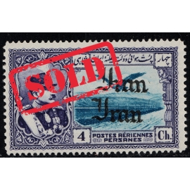 Error 1935 Airmail 4ch Double Overprint MNH