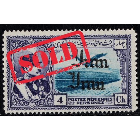 Error 1935 Airmail 4ch Double Overprint MNH