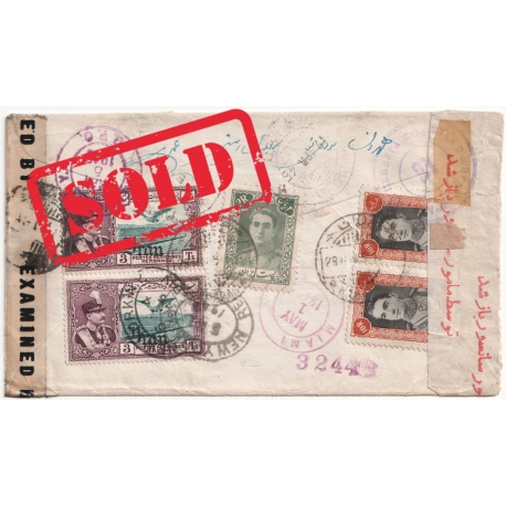 Registered Airmail from Hamadan to New York
