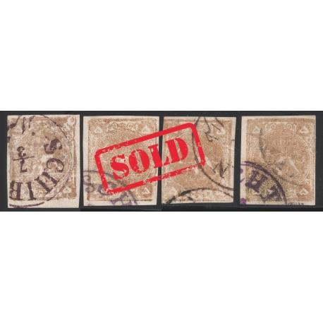 1878 Five Kran Gold Bronze Type ABCD