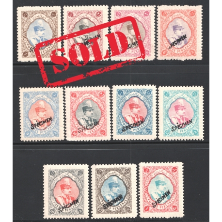 1931-32 - Lithographed Issue Madjlessi Specimen