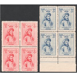 1951 Millenary of Death of Farabi Block of 4