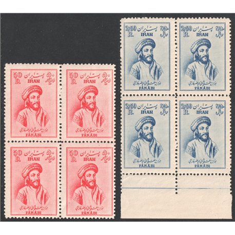 1951 Millenary of Death of Farabi Block of 4