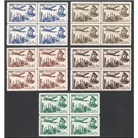 1953 First Airmail Issue Block of 4