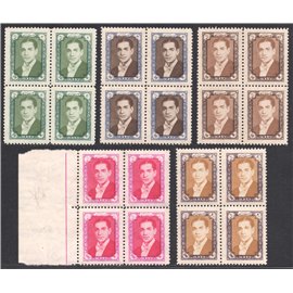 MR Shah Pahlavi 8th Definitive Issue Blocks